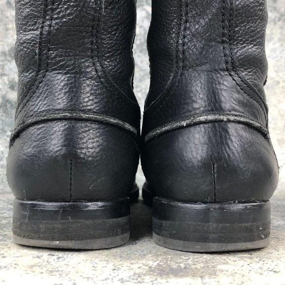 MADEWELL Women's 7.5 The Archive Black Pebbled Leather Knee High Riding Boots - Picture 5 of 16